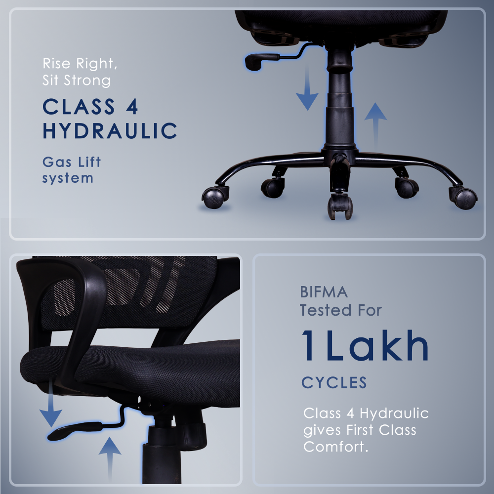 804 Mesh Medium Back Chair