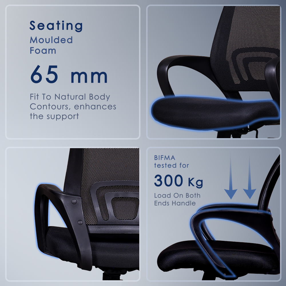 804 Mesh Medium Back Chair