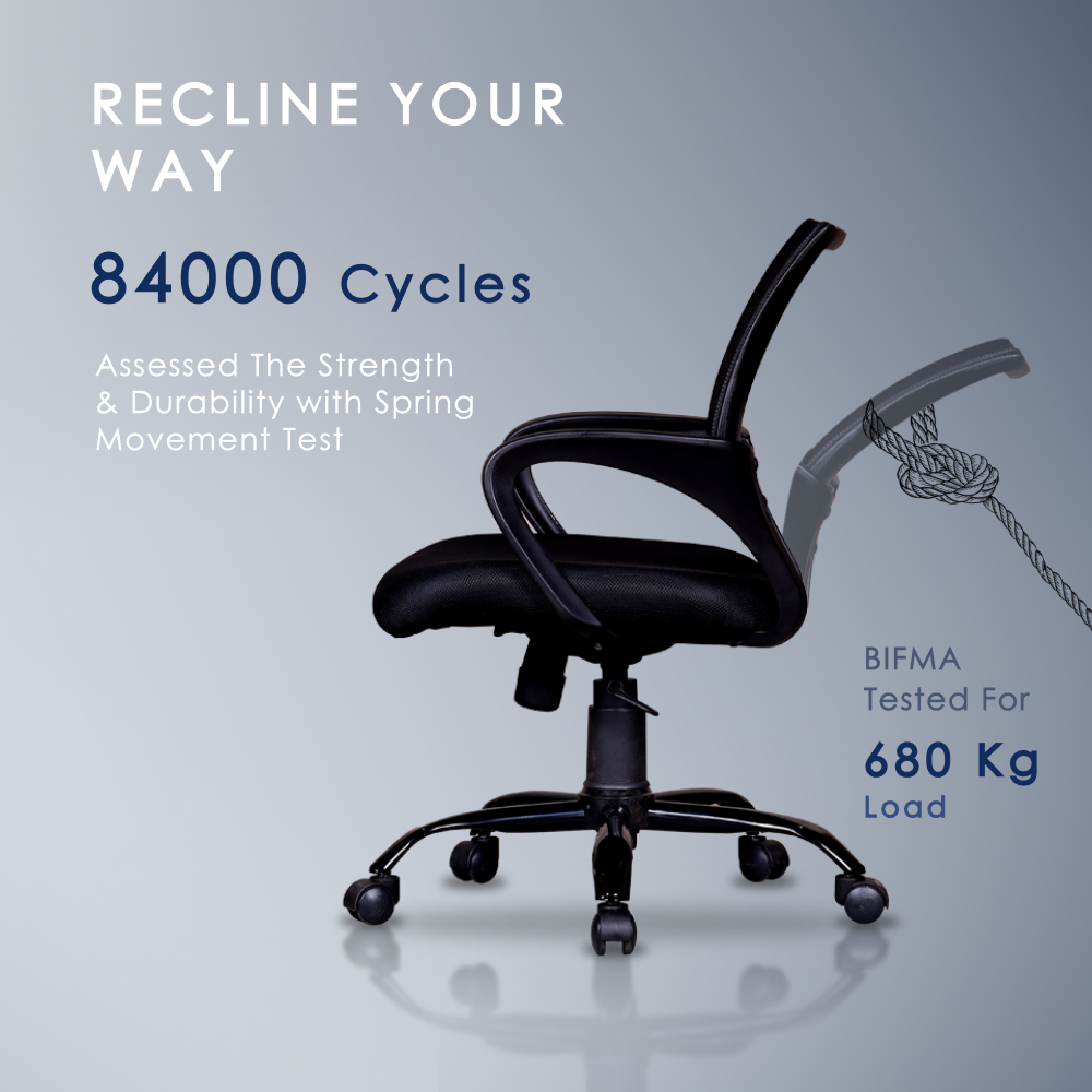 804 Mesh Medium Back Chair