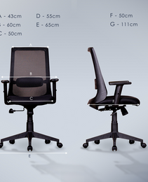 Pears Medium Back Mesh Chair