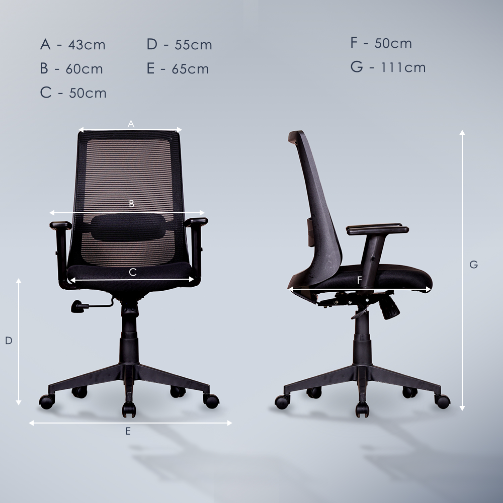 Pears Medium Back Mesh Chair