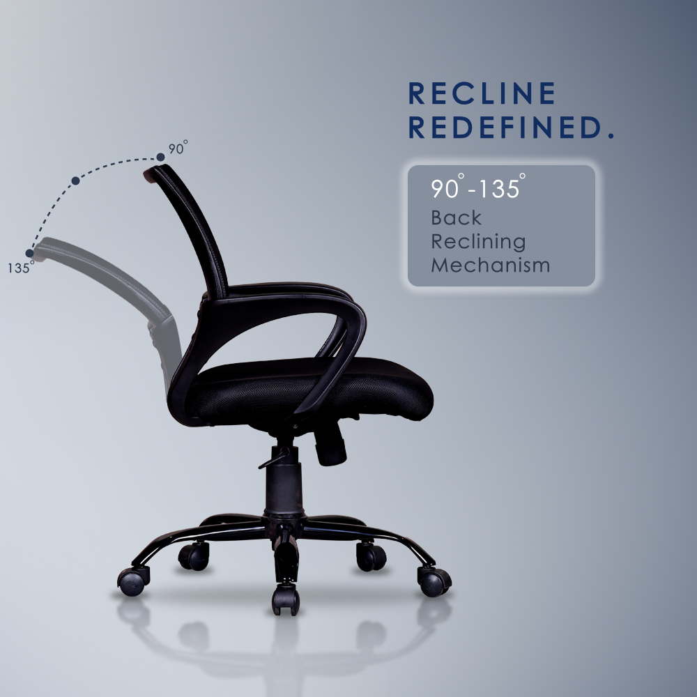 804 Mesh Medium Back Chair