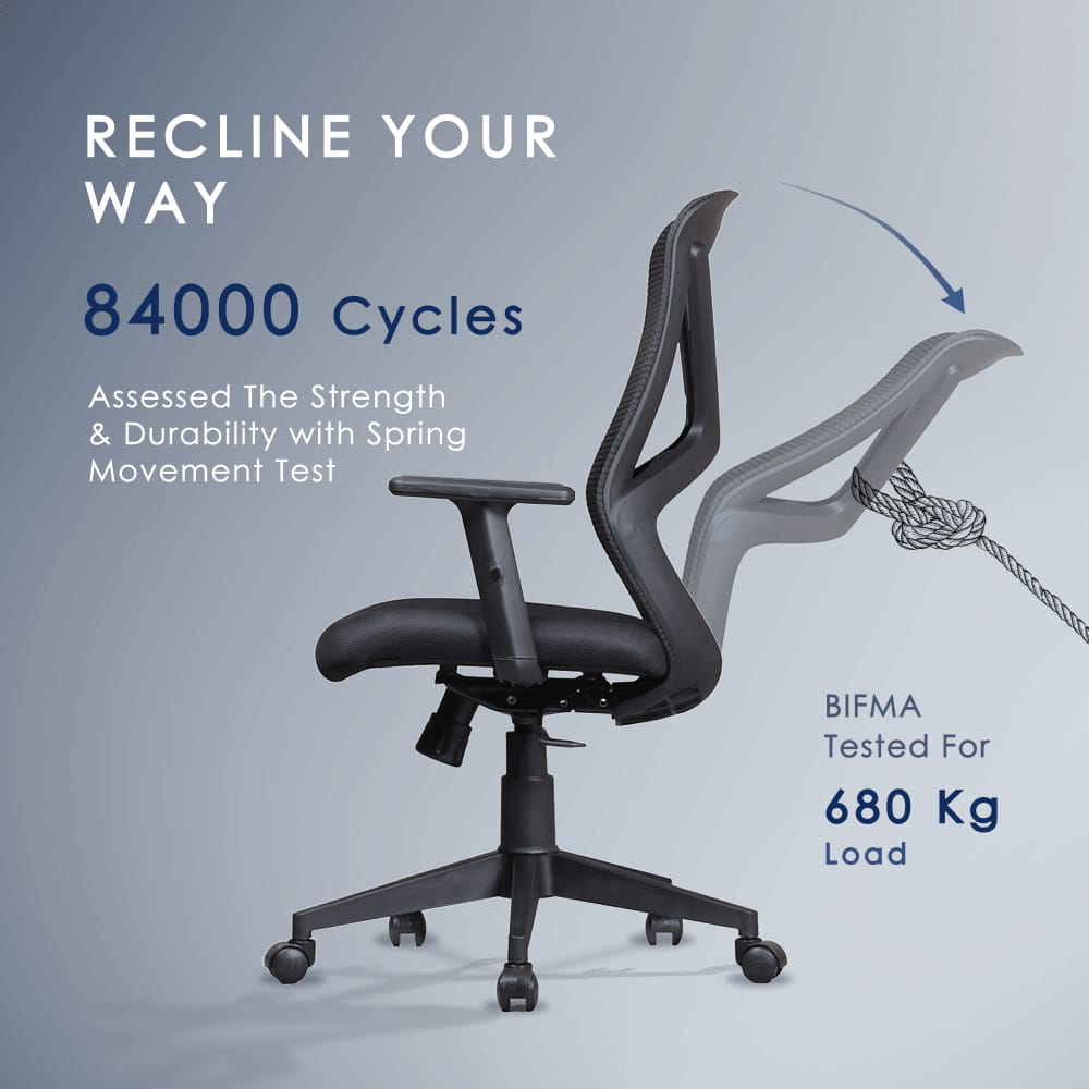 Yaris Medium Back Mesh Chair