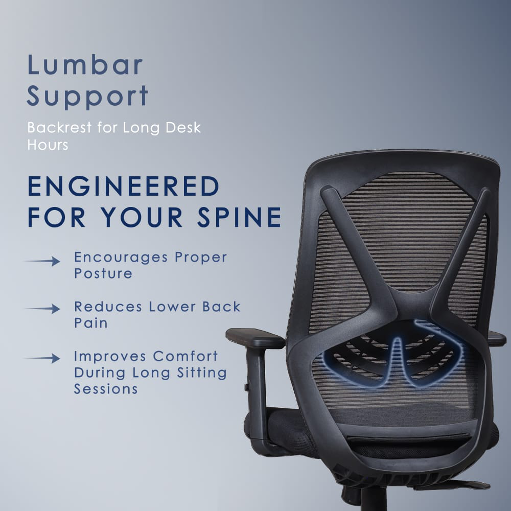 Yaris Medium Back Mesh Chair