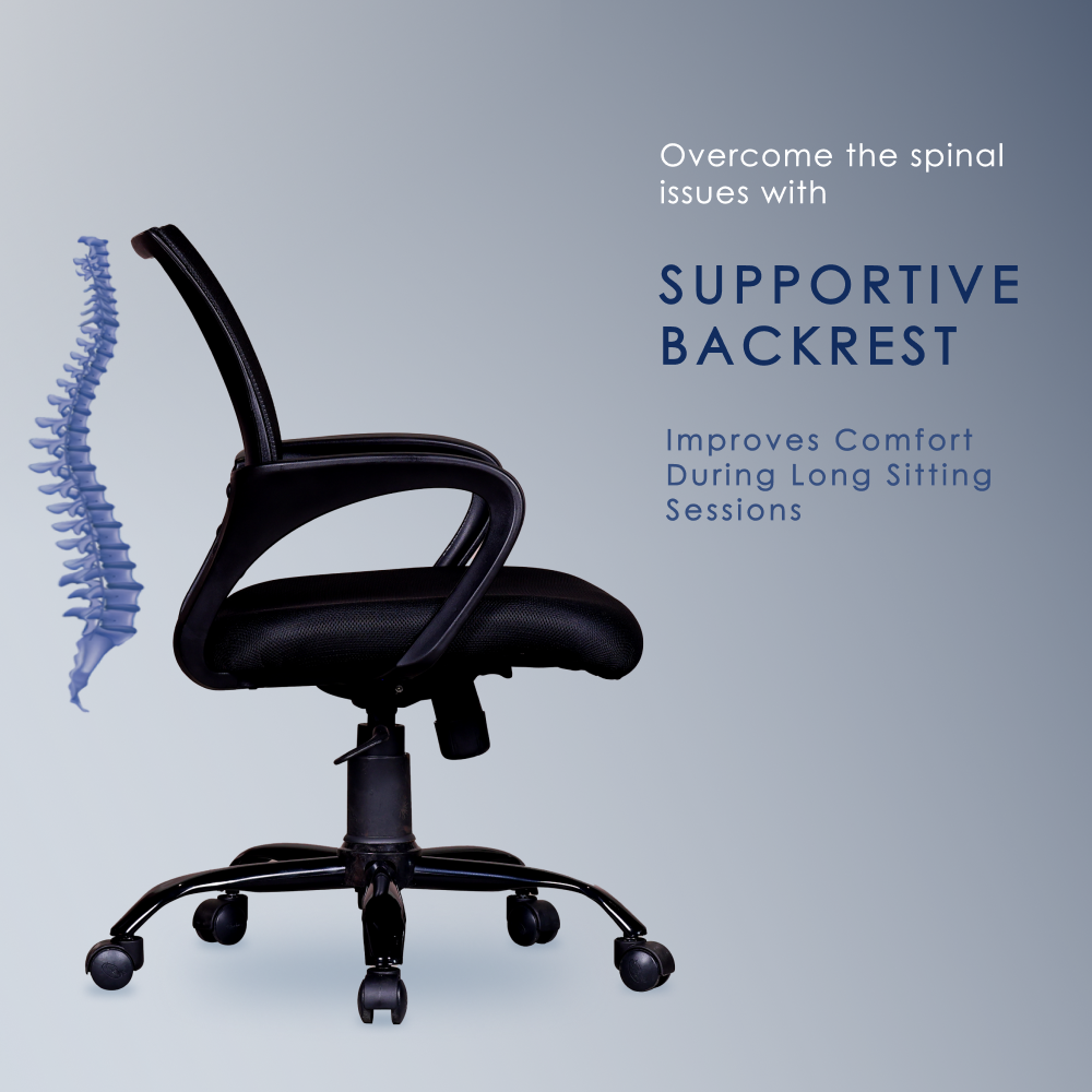 804 Mesh Medium Back Chair