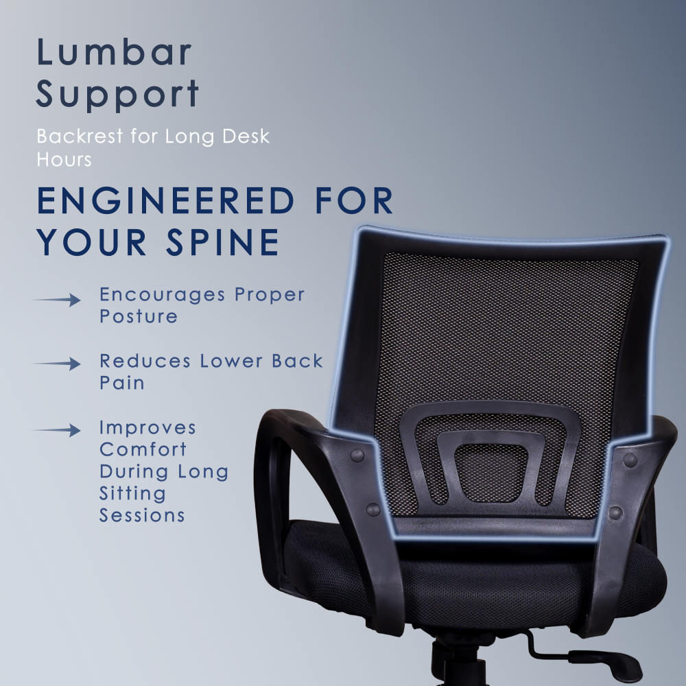 804 Mesh Medium Back Chair