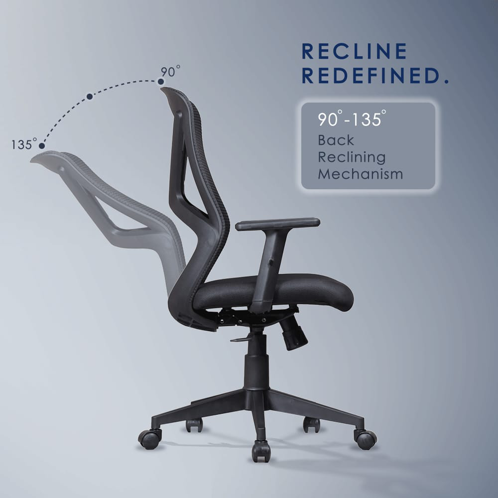 Yaris Medium Back Mesh Chair